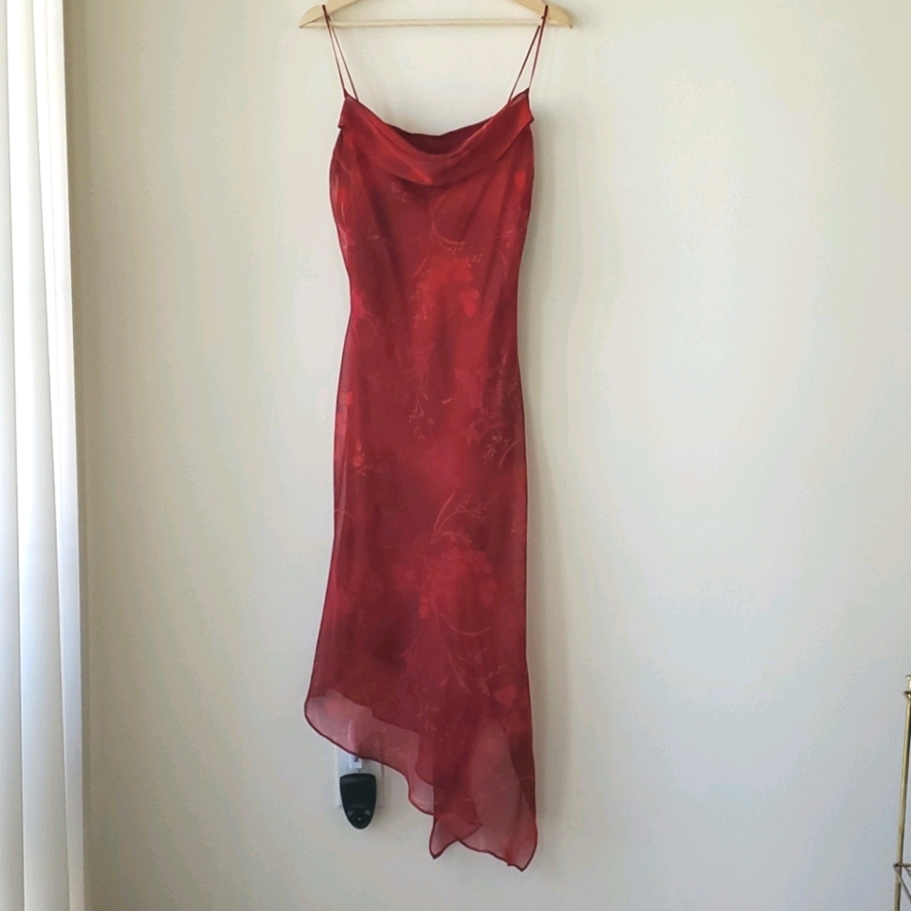 90s Vintage Cowl Neck Dress